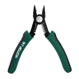 Jetisva Precision Wire Strippers Electrical Side Wire Cutters Heavy Duty Small Cable Cutters Flush Cutting Pliers Cable Snips with Anti-Slip Handle and Spring for 10-20 AWG Stranded Copper Craft