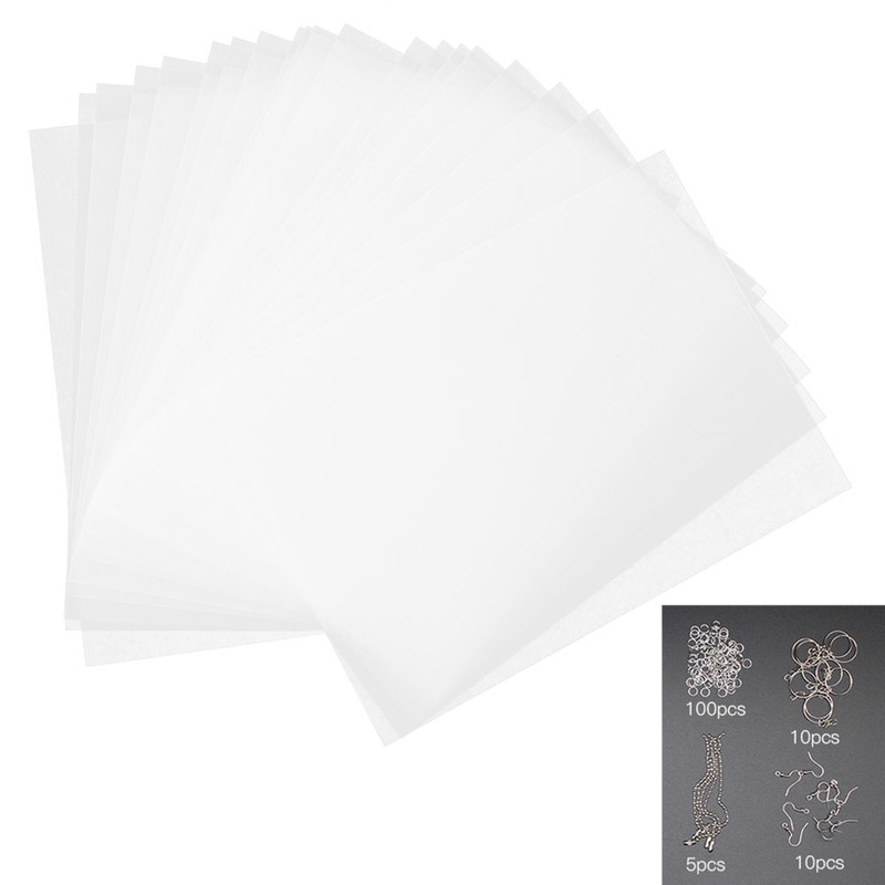 Heat Shrinkable Film Set DIY Earring Keychain Brooches Printable Shrink