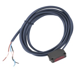 Infrared Light Barrier, Square Proximity Switch, DC 12-24 V, Disposable Barriers with Cable for Car Doors, Garages, Robot Avoidance (E3Z-D62)