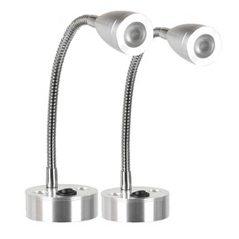 MASO 2 x 12V LED Spot Reading Light Switch Camper Van Caravan VAN Boat Motorhome Light