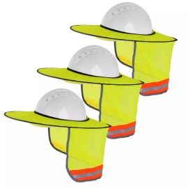 Tenpluszero 3 Proteccion De Solar Para Casco Protector Construccion Cuello Sombrero Cascos