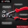 LEONTOOL Glass Mosaic Tongs with Wheels, 7.5 Inch Ceramic Tile