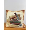 atelier alles-Spitze Attractive Tapestry Cushion Cover Books 45 x 45