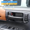 LLKUANG ABS Carbon Style Car Inner Door Handle Decoration Cover