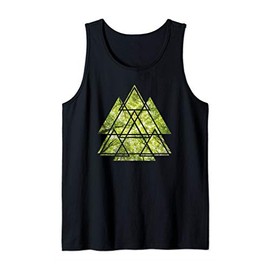 Summer Forest Trees Geometric Triangles | Tree Surgeon Gift Tank Top