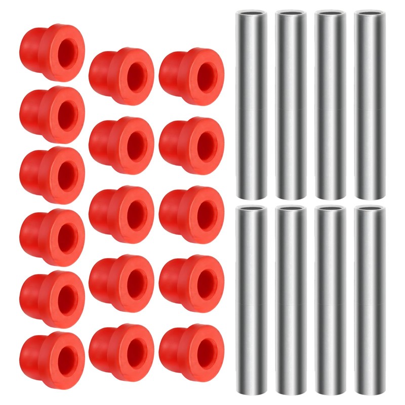 CADUFUELLY 1012303 Front Rear Leaf Spring Bushing Sleeves Kit, Golf