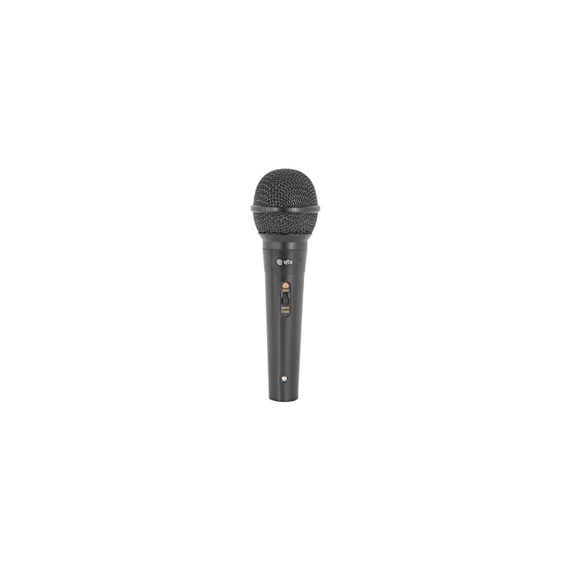 QTX Handheld Dynamic Singing Microphone Black