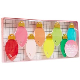 C. R. Gibson DALG-25265 Kailo Chic Acrylic Holiday Lightbulb Garland, 6 Feet Long, Multicolor