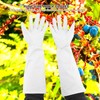 Rose Pruning Gardening Leather Gloves Wearproof Puncture Proof Long Work