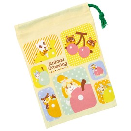 Skater KB62-A Bento Cup Bag, 8.3 x 5.9 inches (21 x 15 cm), Gusset, Animal Forest, Girls, Made in Japan