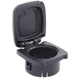 MOTOKU Center Console Power Outlet Cap Cover Retainer Black for Chevy Silverado Equinox Colorado Malibu Traverse