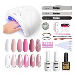 Vishine Kit Para Uñas En Gel Colores Con Acabado Brillante Elegante