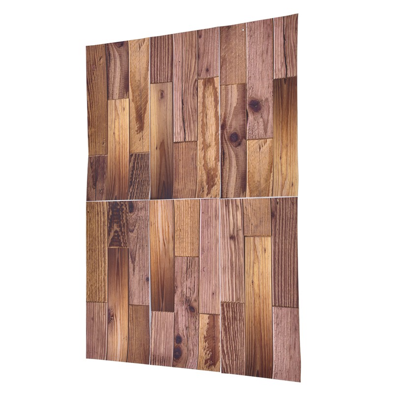 18PCS Wall Stickers Peel and Paste Wood Grain Furniture Refurbishment
