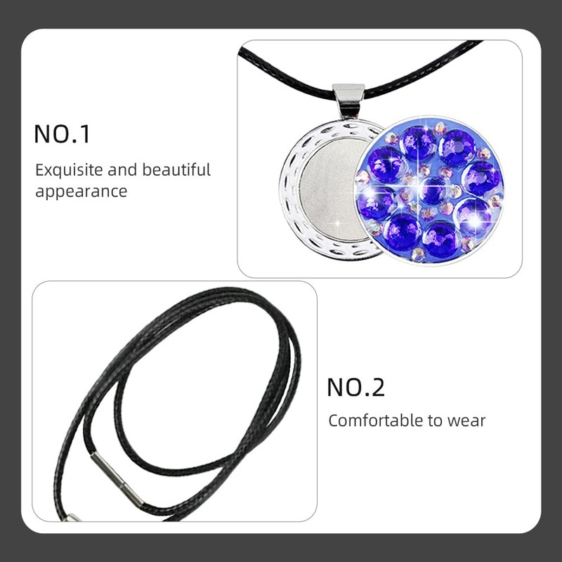 Yardwe Golf Ball Marker Golf Hat Clip Necklace Golf Marker