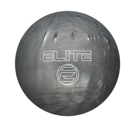 ELITE Pre-Drilled Star Polyester Bowling Ball - Great for Spare Shooting League Bowlesr or Straight Bowling - Perfect Gfit for Beginner Bowlers (12 Pound - Small Drilling, Silver Pearl)