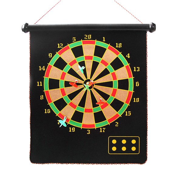 Double Sided Magnetic Dart Board Game Indoor Outdoor Dart Game