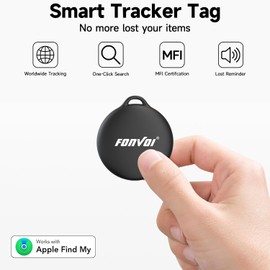 2026 New [Apple MFi Certified] (iOS Only) Air Tags-4 Park, Bluetooth Tracker Tag for Apple Find My, Replaceable Battery, Key Finder and Item Locator Smart Tag for Keys, Bags, Luggage, Pets, Wallet