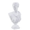 13.8 Inch Classic Greek White Athena Woman Bust Statue, Home