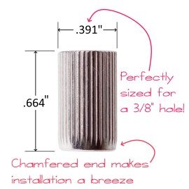 Desunia 1/4" Drill Bushings for Shelf Holes & Jigs - Pack of 10