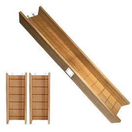 MENGSTER 2Pcs Wooden Guinea Pig Bridge Ramp Ladder (Expandable from 11.8in to 23.6in) – Large Small Animal Cage Accessory for Guinea Pigs, Hamsters, Rabbits, Chinchillas, Rats and Other Small Pets