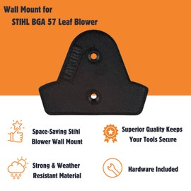 Wall Mount for Stihl Cordless BGA 57 Leaf Blower | Only Compatible with Model BGA 57 | Wall Mounted Holder Storage Hook Bracket with Included Hardware