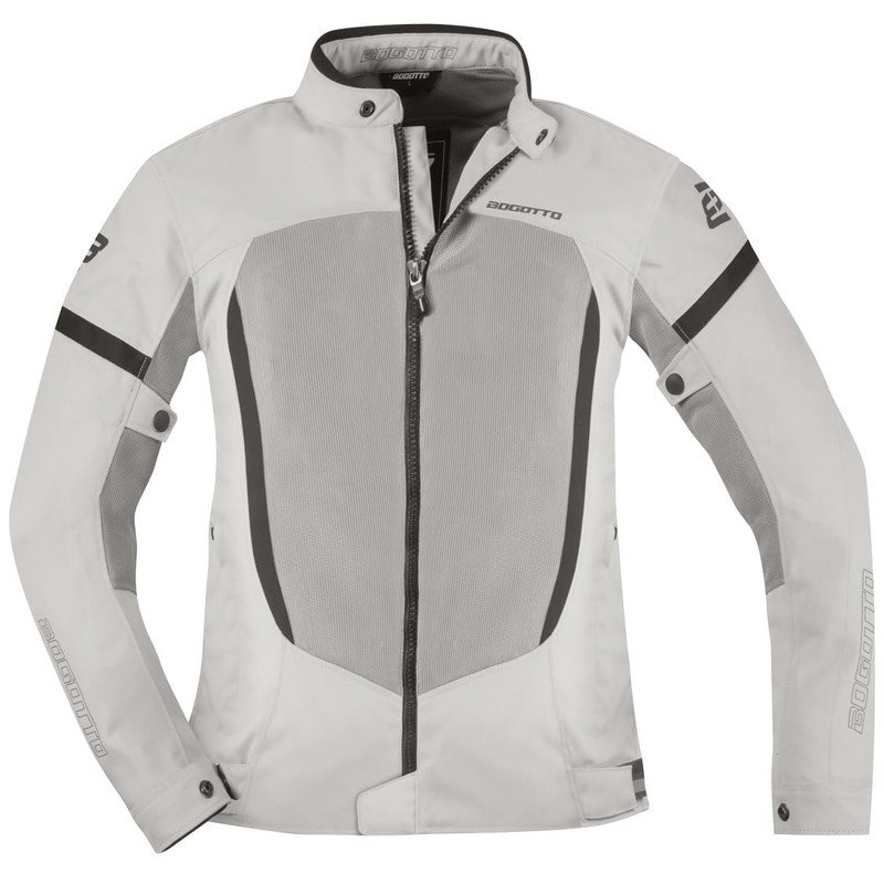 Bogotto Alastor Air Mesh Motorcycle Textile Jacket, Grey, L