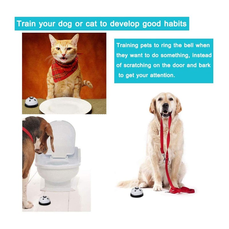 tooloflife Dog Training Bell Door Bell Push Bell Potty Training