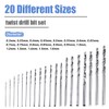 Mesee 20 Pieces HSS Mini Micro Drill Bit Set, 0.3-1.6mm