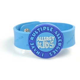 I Have Multiple Allergies Awareness Wristband - Blue