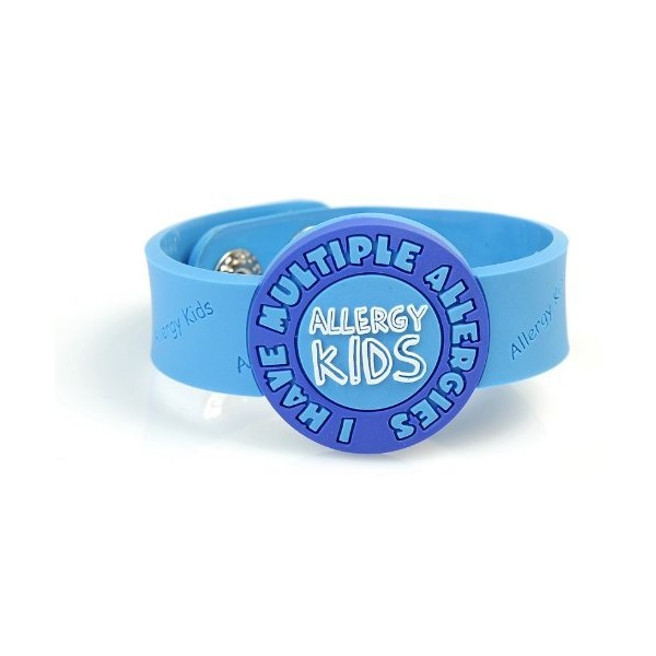 I Have Multiple Allergies Awareness Wristband - Blue