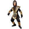 Widmann 40116 Children's Kobat Ninja Costume, Gold, 128