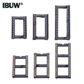DIP IC 소켓 다양한 크기 DIP6~DIP40 원형 핀 및 사각 PCB DIY 전자 제품용 좁은/넓은 타입 [15 DIP24 Round W 20PCS] DIP IC Socket Various Sizes DIP6~DIP40 Round Pin and Square for Narrow/Wide Type PCB DIY Electronic Products [15 DIP24 Round W 20PCS]