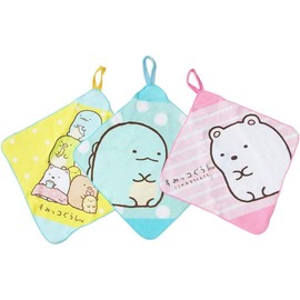 Marushin 6575046000 Loop Towel, Set of 3, Sumikko Gurashi, Heartwarming Sumikko, San-X, Sumikko, Cute, Girls, Kindergarten, Entrance School, Kindergarten, Kindergarten, Kindergarten, School Entrance,