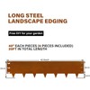 Corten Steel Landscape Edging 12 Inch,20Ft 6-Pack Rust-Resistant Metal Landscape