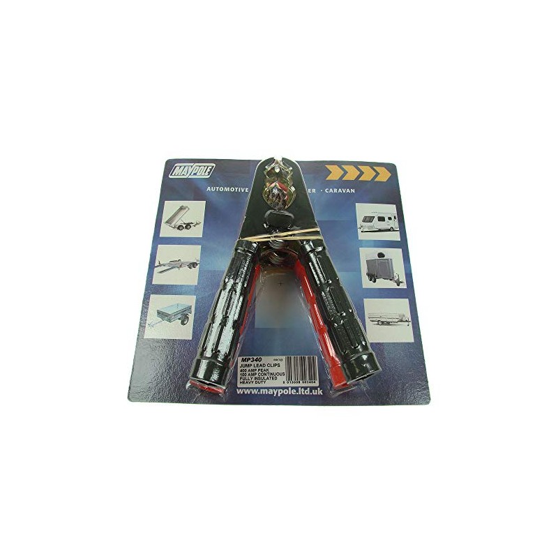 Maypole 340 400A Booster Cable Clips (A Pair)