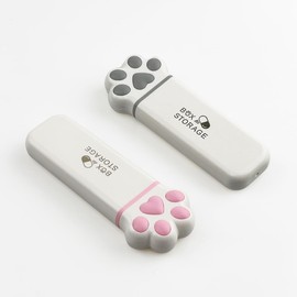 Jamceoceo 2 PCS Cat Scratch Pill Box,Small Pill Box with Moisture Pad,Cute 3 Compartment Portable Small Pill Box,Compact Jewelry Box,Vitamin Pocket Pill Box for Daily Travel,Gym, Office (Pink, Gray)