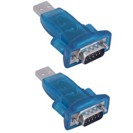 Hailege 2pcs USB 2.0 to RS232 Chipset CH340 Serial Converter 9 Pin USB 2.0 to RS232c Adapter for Win7/8