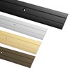Gedotec Transition Profile for Screwing Aluminium Black 100 cm Length