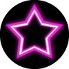 144 Reward Stickers 30mm Neon Stars for Teacher, Parent, Party
