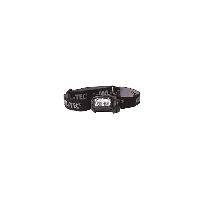 Mil-Tec Unisex – Erwachsene 15170102-Kopflampe Kopflampe, Schwarz, Einheitsgröße
