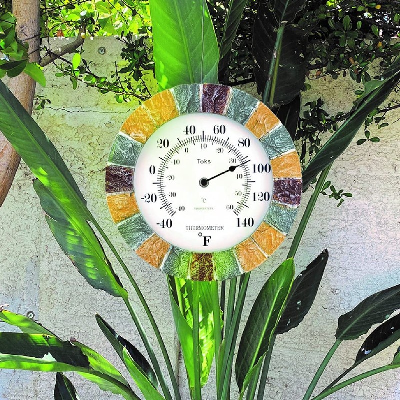 Lily's Home Indoor or Outdoor Large Hanging Wall Clock and
