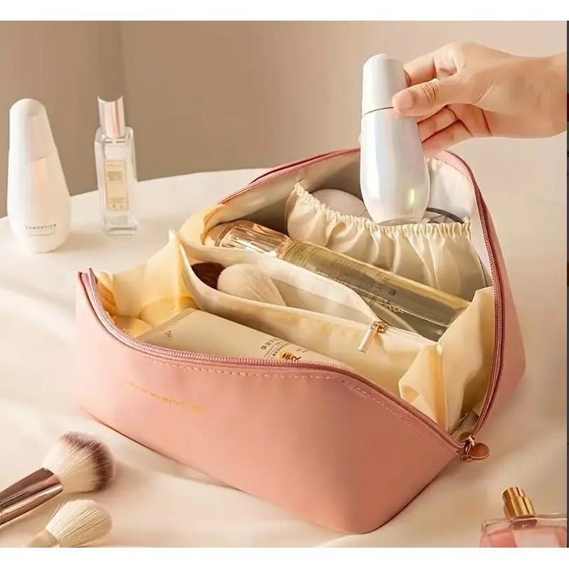 Women Cosmetic Bag Large Makeup Bag with Compartments for Women