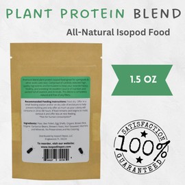 Isopod Depot Iso Chow Plant Protein Blend 1.5 oz - Premium Isopod Food, Isopod Treat, Springtail Food