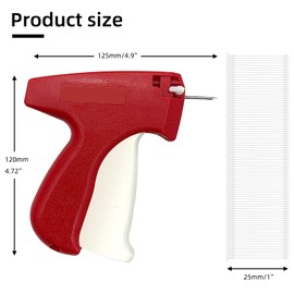 1606pcs Tagging Gun Kit, Tagging Gun for Clothing, Standard Retail Price Tag Attacher Gun Kit for Clothes Labeler with 6 Steel Needles and 1600 1-in Barbs Fasteners
