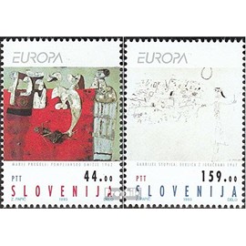Slovenia 48-49 (Complete.Issue.) unmounted Mint/Never hinged ** MNH 1993 Contemporary Art (Stamps for Collectors) Painting
