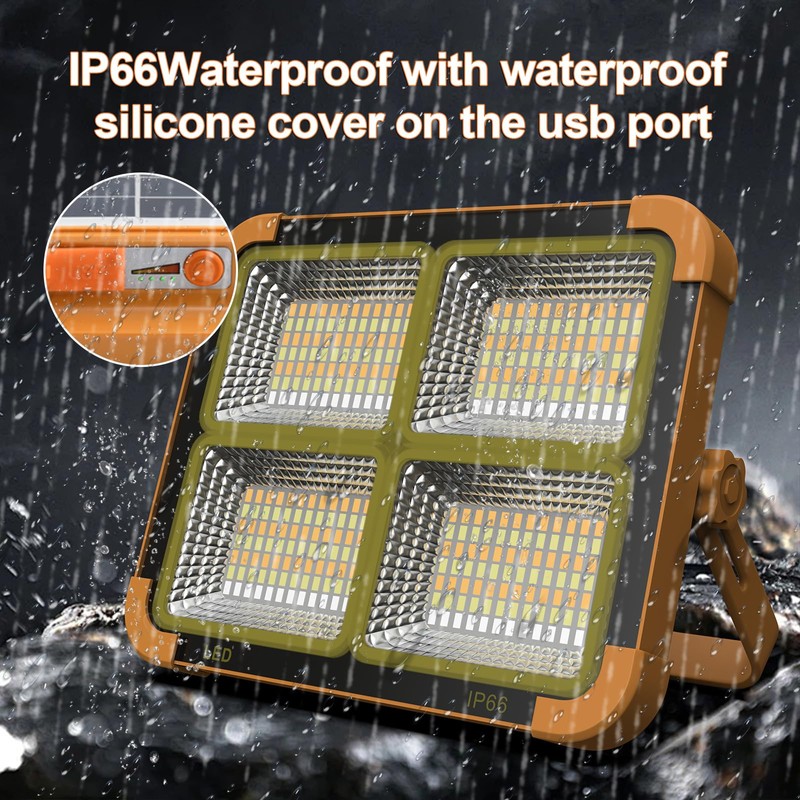 CosyEasy Portable LED Work Solar Light 100W 16500mAh 10000 LM