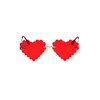QVKUUT Stylish Irregular Rimless Heart Shape Sunglasses for Party and