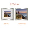 10x10 Picture Frame Gallery Photo Frame with 6x6 mat,Freestanding and