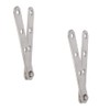 Yinpecly 360 Degree Door Pivot Hinge 3.94 x 0.63inch (LxW) Stainless Steel Rotating Hinge for Home Door Window Cabinet, Silver Tone 2Pcs