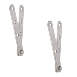 Yinpecly 360 Degree Door Pivot Hinge 3.94 x 0.63inch (LxW) Stainless Steel Rotating Hinge for Home Door Window Cabinet, Silver Tone 2Pcs